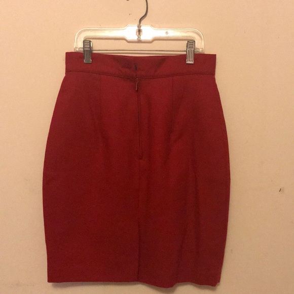Red Pencil Skirt - Picture 2 of 2